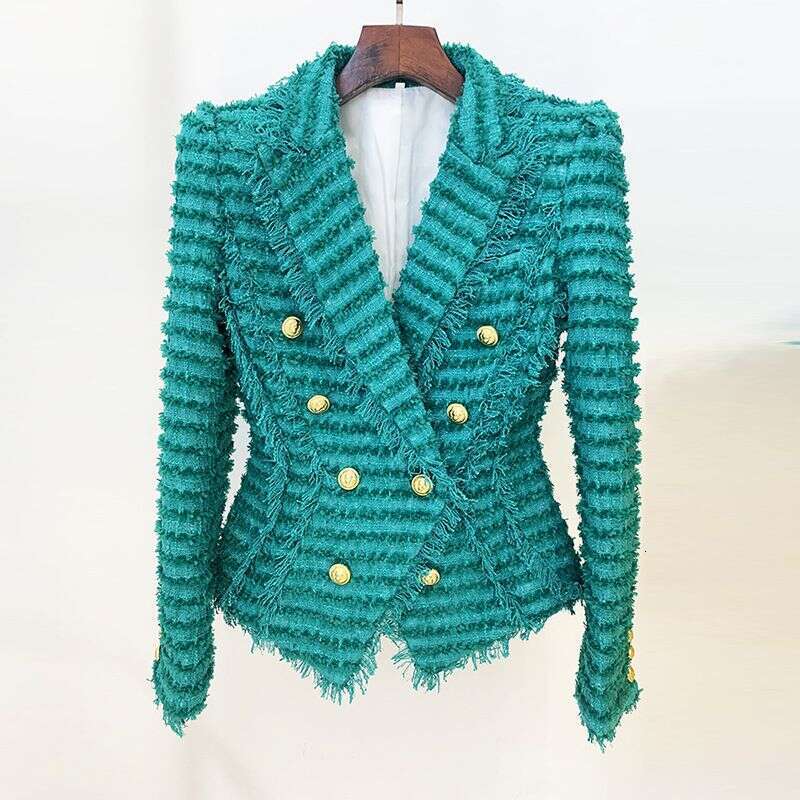 Women's New Style Star Fashion Fringed Tweed Slim Blazer