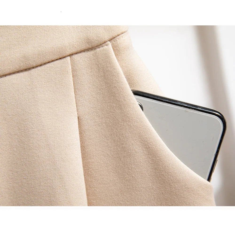 Casual High Waist loose Pockets solid Slim Straight Tube Full Length Pants Korean Fashion Plus Size Clothing 250808