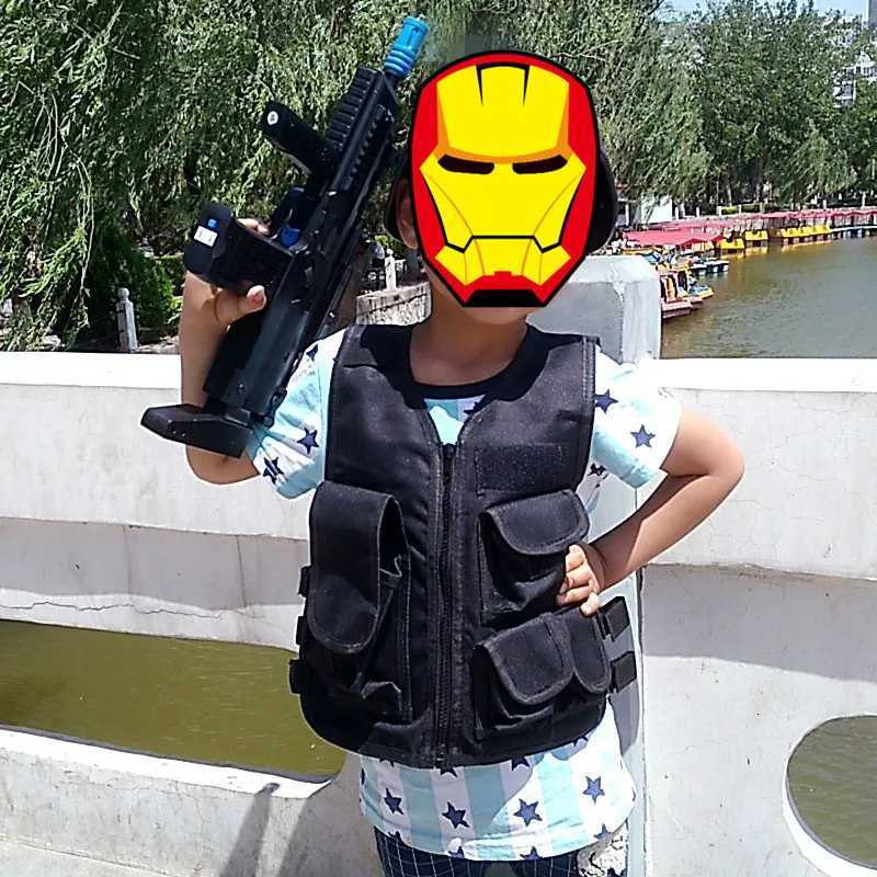 Children Summer Cam Training Camouflage Tactical Vest Body Armor Kids Outdoor Performance CS War Game Hunting Waistcoat Y250814