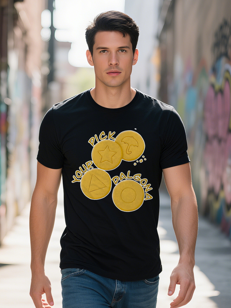 s Casual Crew Neck T Shirt with Playful PICK YOUR DALSONA Print Lightweight Ideal Gift for Men Summer Wear edefe