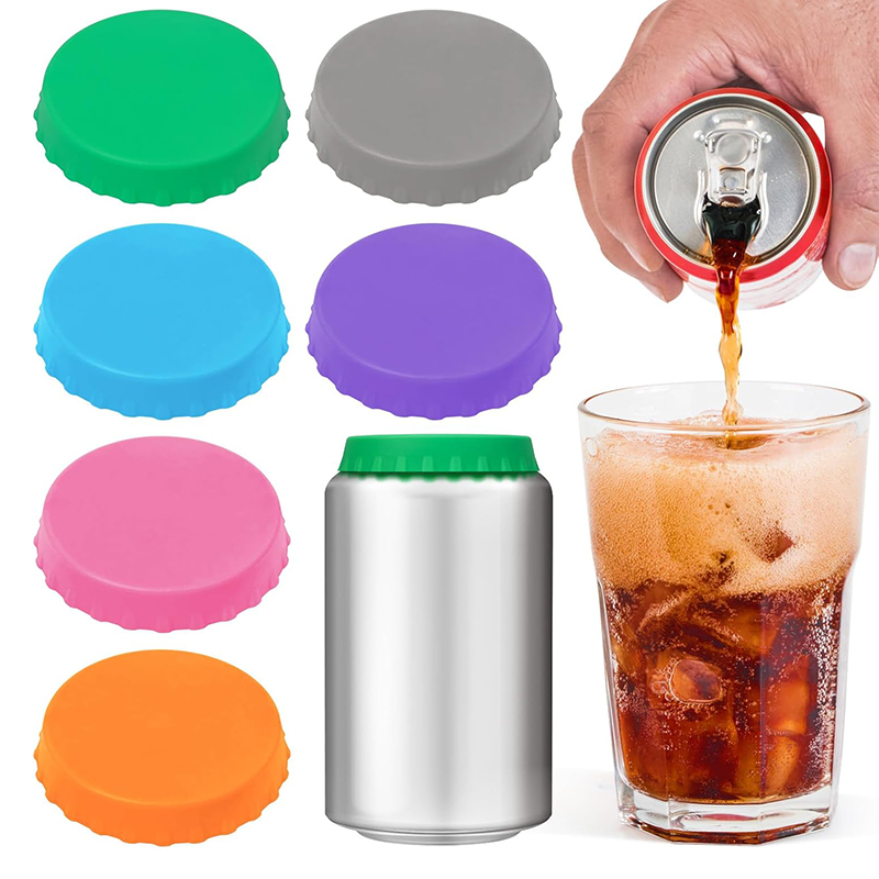 Silicone Soda Can Cover Lids Reusable Soda Can Lids Beer BPA Free Silicone