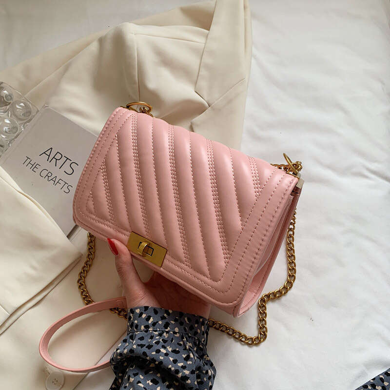 2024 new summer fashion fragrant style women's dia grid chain shoulder crossbody small bag