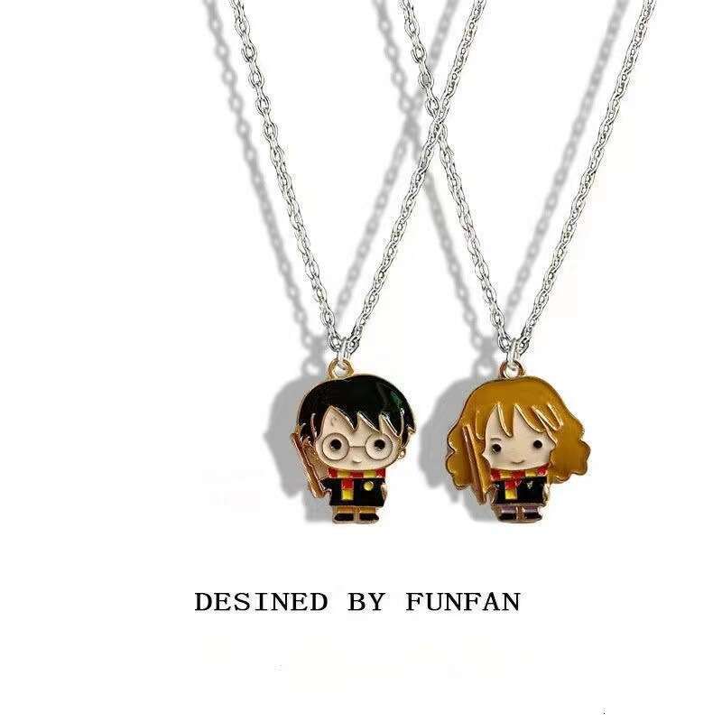 DHcollection Potter Merchandise Hermione Magic Necklace Ins Student Couple Style Personalized Pendant Sweater Chain Accessories