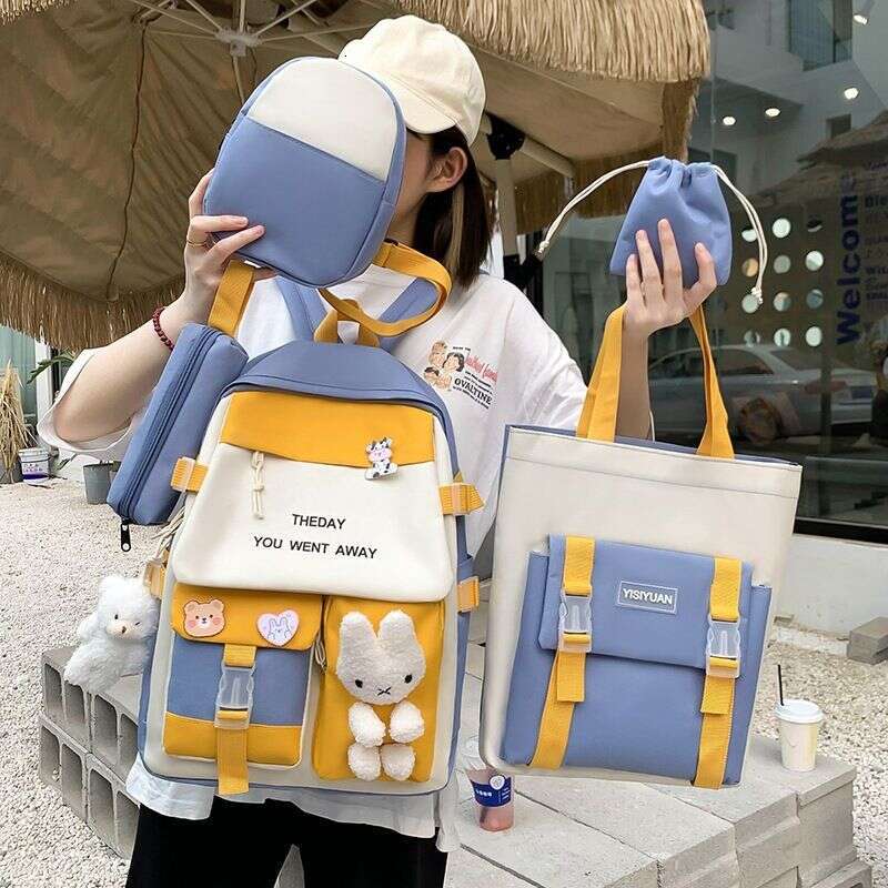 Women's Bags Backpack large capacity new junior high school forest schoolbag casual nylon backpack cute girl one shoulder remedial lesson bag