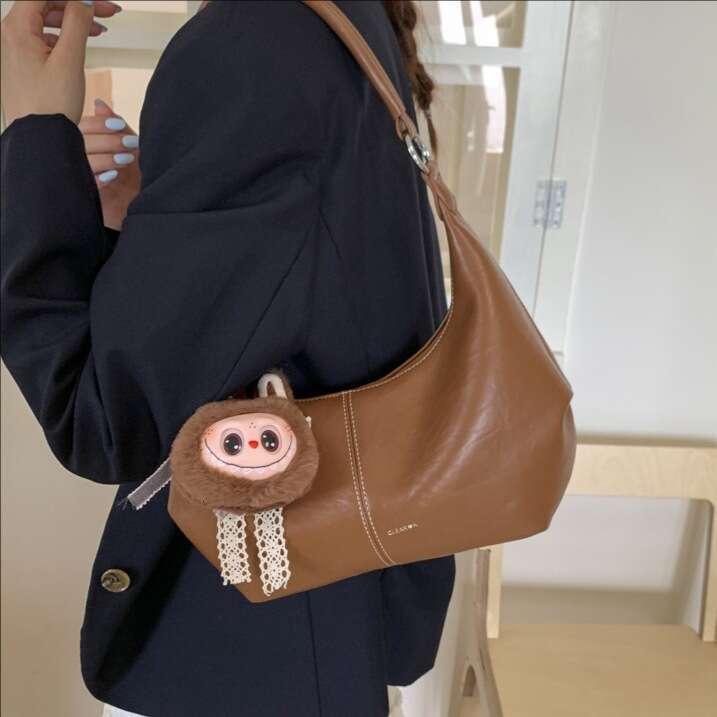 2025 New Women's Versatile Soft Leather Underarm High-End Single Shoulder Stylish Crossbody Bag