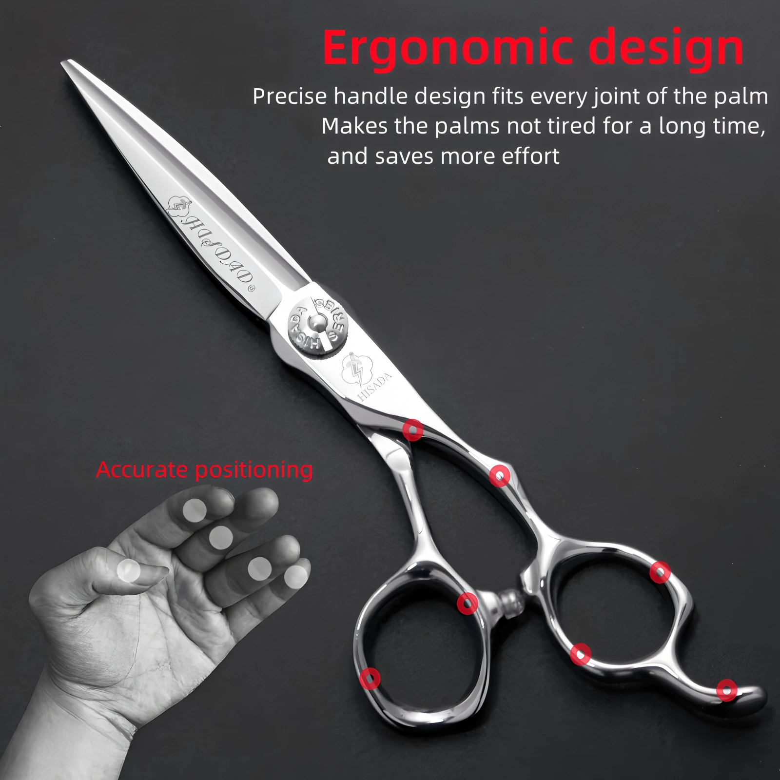 barber Scissors 6.0 Inch scissors VG10 material Hair cutting professional hairdressing scissors 250812