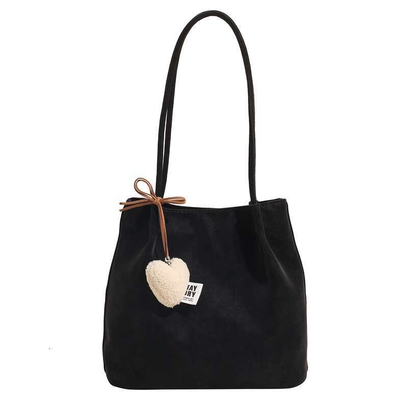 Suede Underarm for Women 2025 New Large Capacity Matte Bucket Korean Style Simple Versatile Shoulder Bag