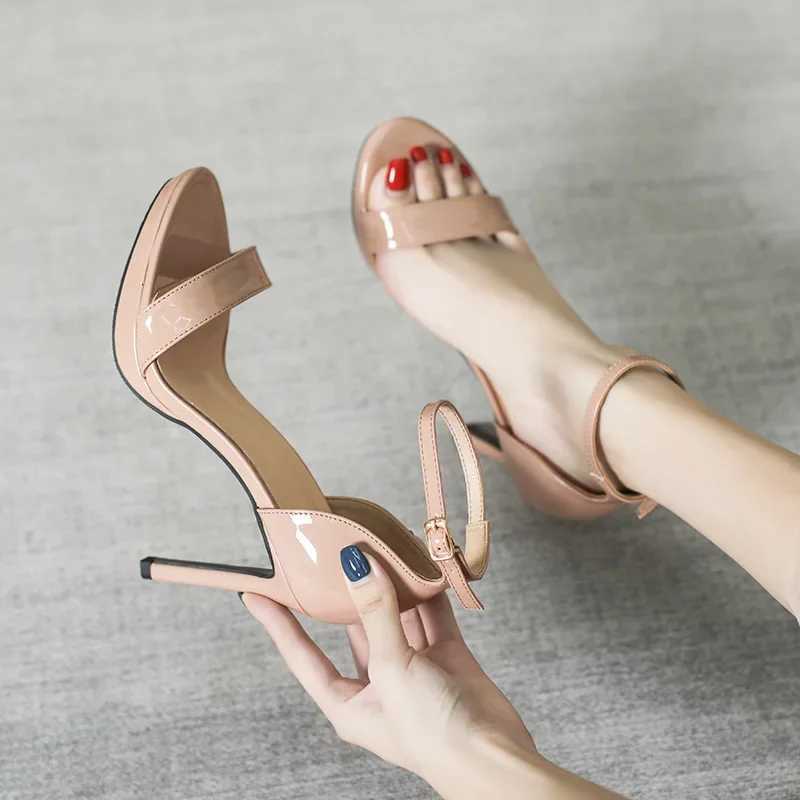High-heeled Shoes Women Summer Footwear Stiletto Platform Buckle Sandals Elegant Party Dress Women Shoe Small Size 32 Designer W250814