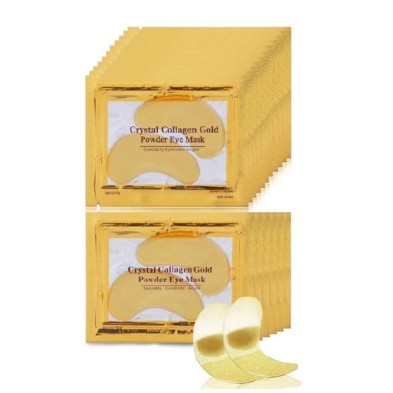 InniCare 40pcs Beauty Gold Crystal Collagen Patches For Eye Eye Mask Korean Cosmetics Skin Care 250813