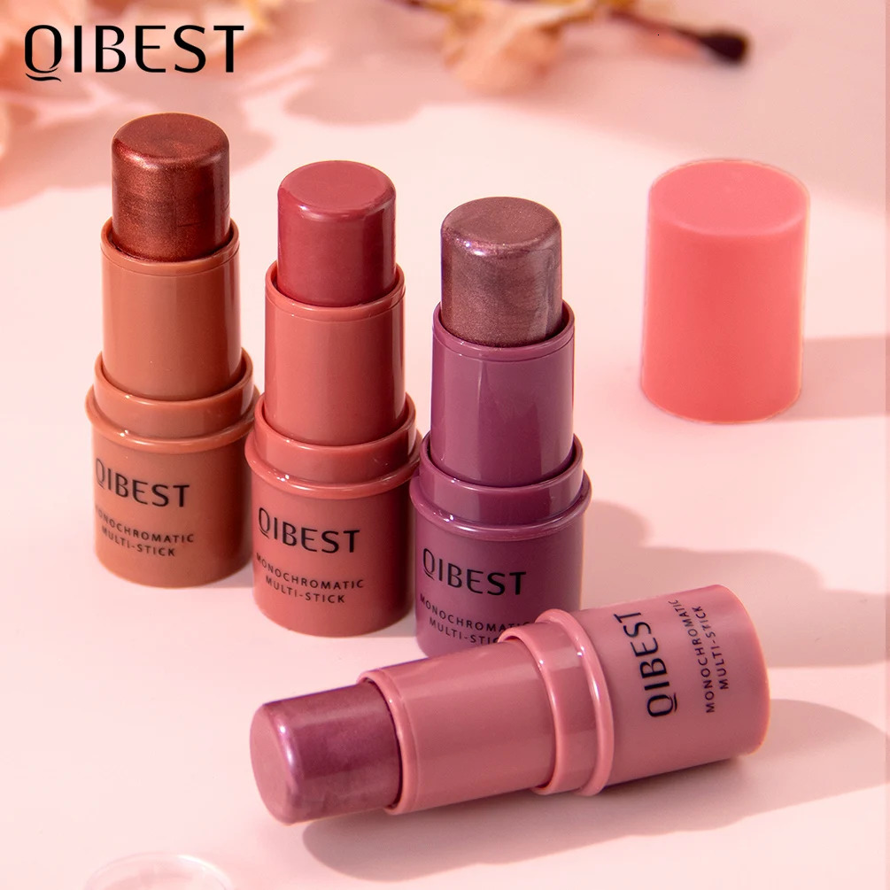 Multi-Tone Creamy Blush Stick Makeup Long-Lasting Waterproof Simple High-End Lip Cheek Tint High Pigment Hydrating Pink Blusher 250813