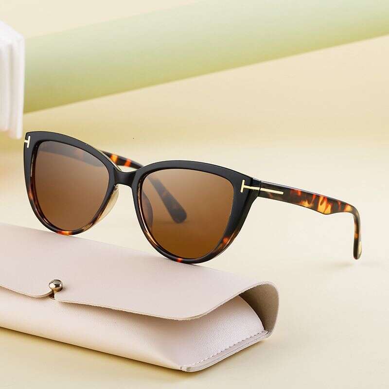 2024 New European and American Fashion Trend Casual Versatile Style Cat Eye Sun Protection Sunglasses Women's Glasses
