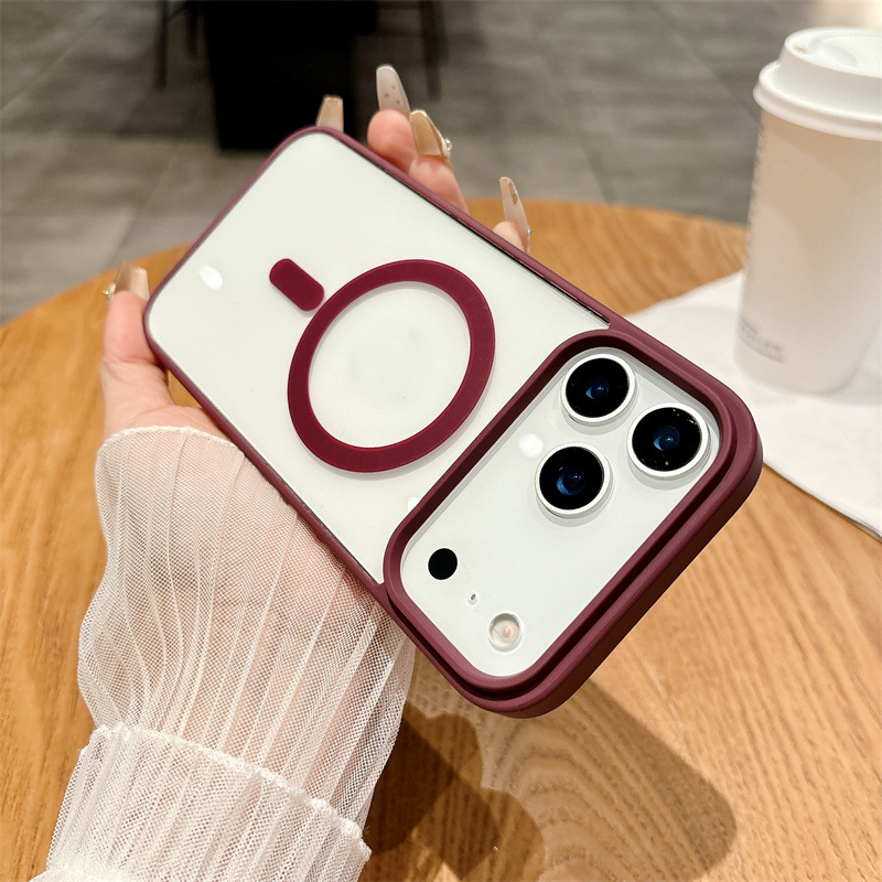 Magnetic clear Colored Full Cover Shockproof Anti-Drop Phone Case Cover Protector for iPhone 17 PRO MAX 16 PRO MAX 17 AIR