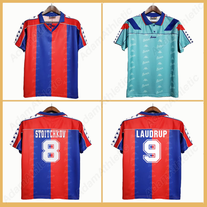 STOICHKOV retro jerseys 1992-95 LAUDRUP EUSEBIO vintage jersey KOEMAN FERRER football shirt long sleeves kids kit