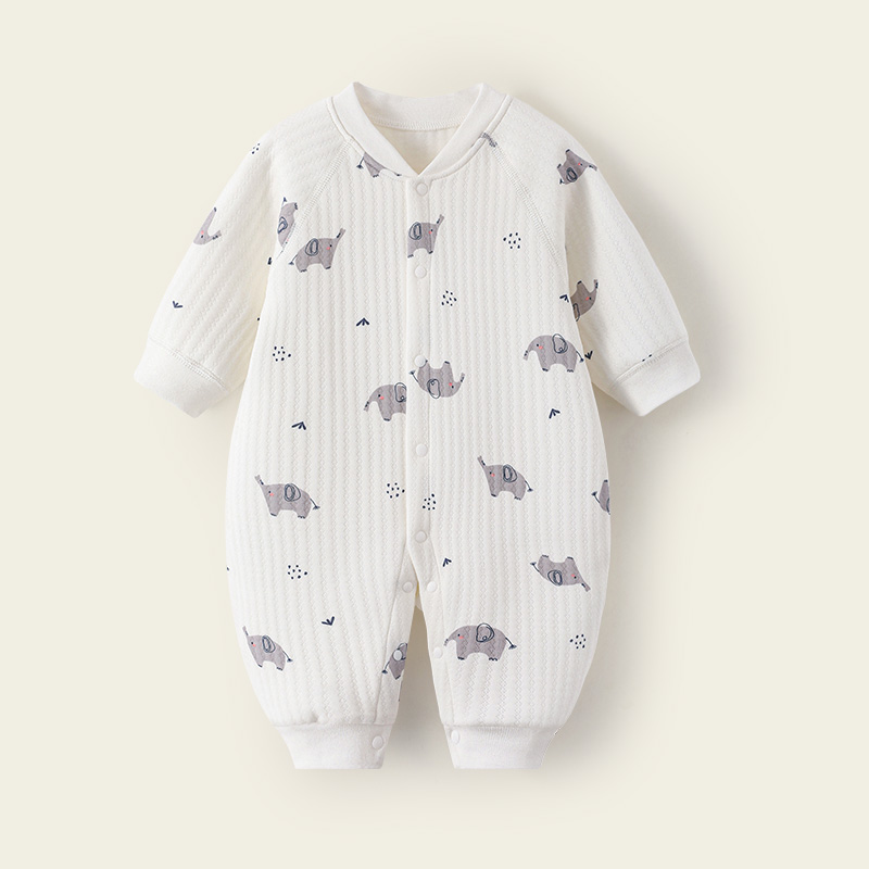 childs breathable insulated full body garment made of soft spun fabric