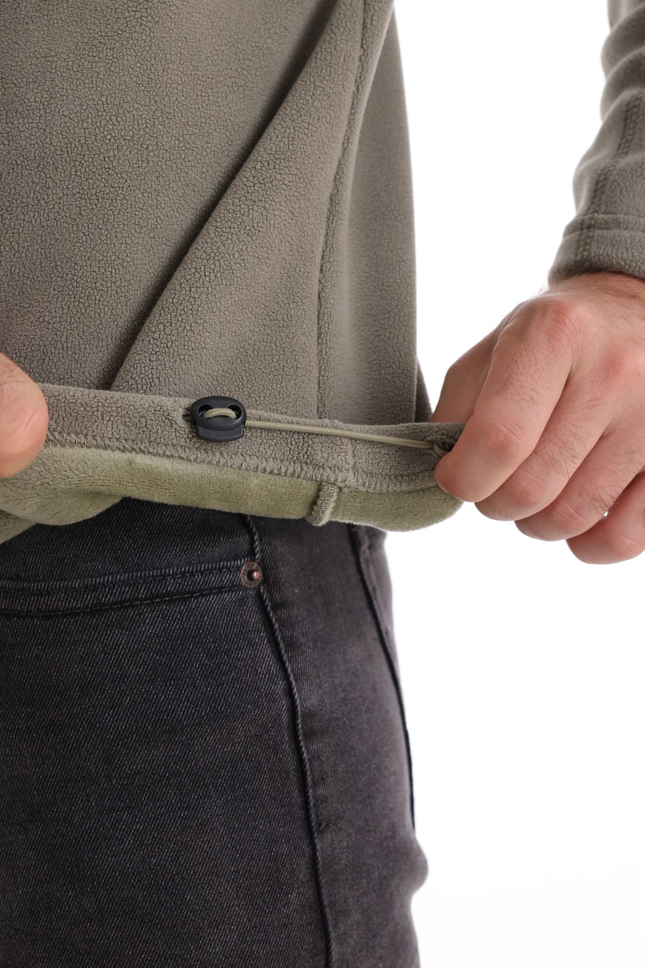 Men's Fashion Hoodie New Stand Collar Half-Zip Long Sleeve Pullover Trendy Casual Solid Color Fleece Jacket European size: S-2XL