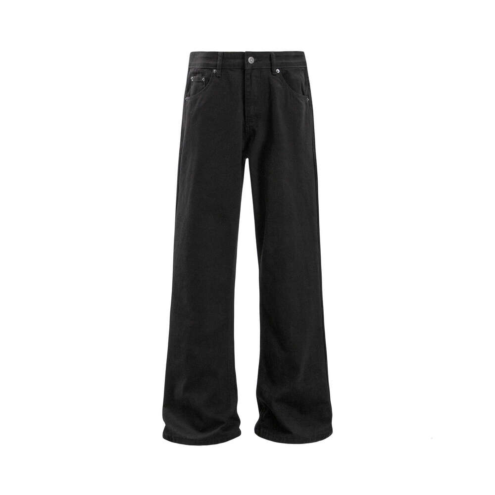 American Style Flared Jeans Unisex High Street Loose Casual Long Pants B5