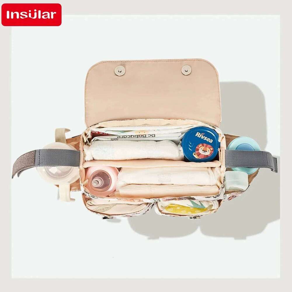 Infant Cute Cartoon Organizer Nappy Diaper Multi-functional Waterproof Bag Stroller Accessories