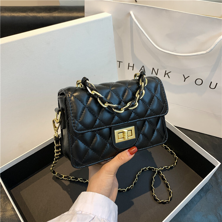 Luxury Brand Designer Bag Manufacturer 2025 Spring Summer New Women's Bag Trendy Women's Niche Single Shoulder Quilted Chain Small Square Ba