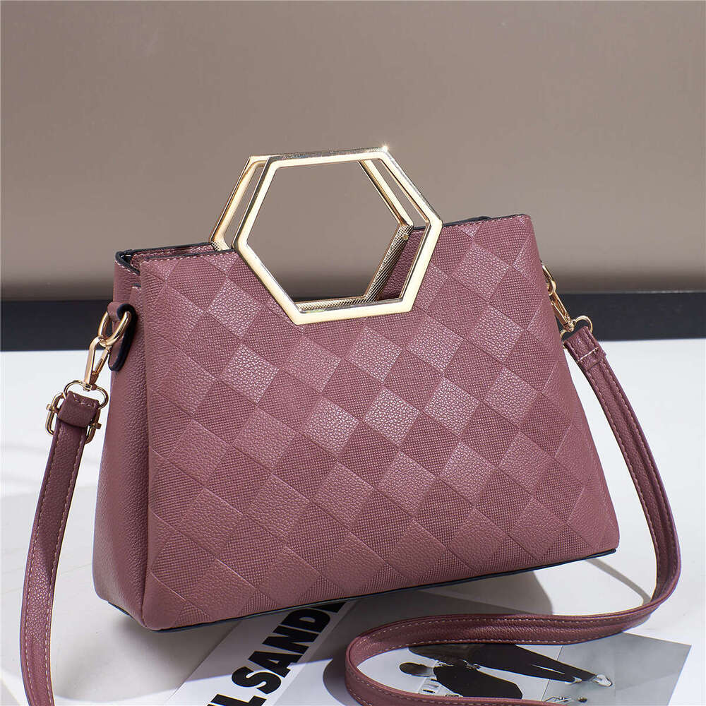 Designer bag Luxury bag New Personality Single Shoulder High-End Versatile Small Square Handbag Textured Women's Bag