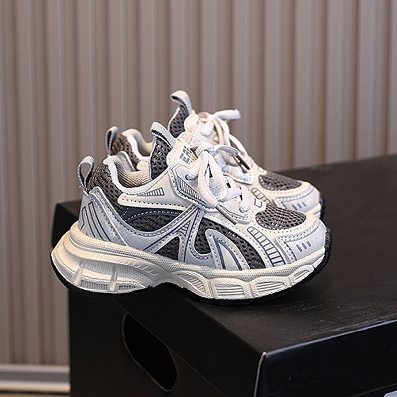 Toddler Sports Shoes Mesh Breathable Boys Girls Running Shoes Kidsnest Hook & loop 2025 New Fashion Kids Sneakers Thick Soft Sole Trendy Sizes US5.5C-