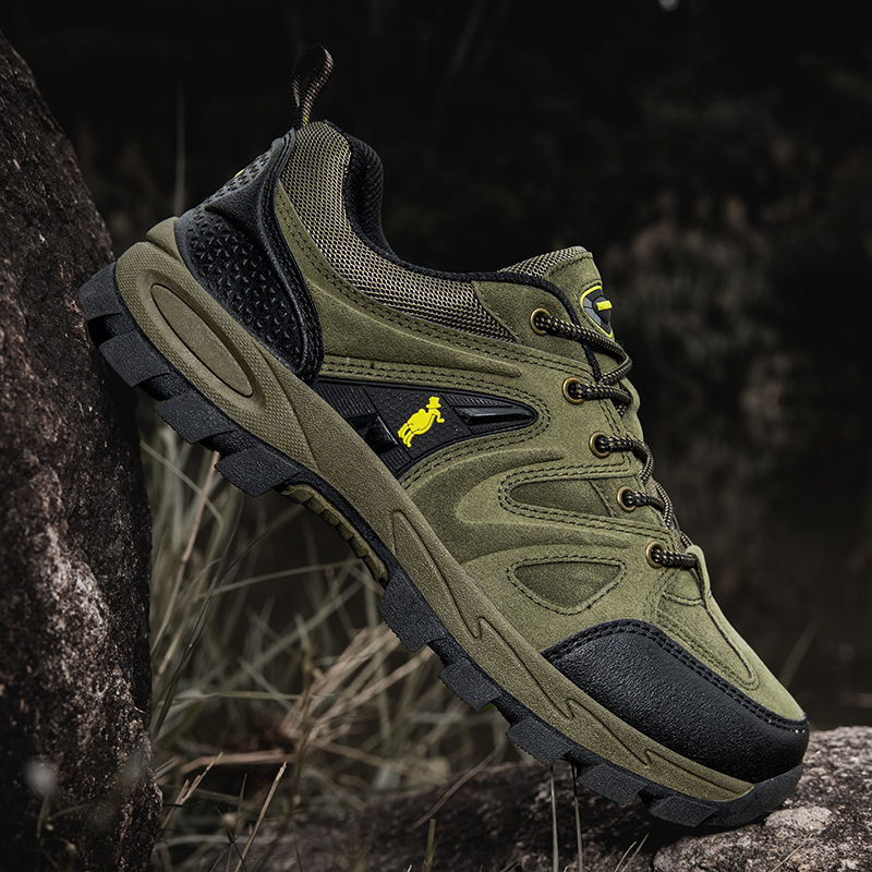 PROTECTCAMEL designer shoes free shipping hot outdoor sports running shoes waterproof anti-slip hiking shoes for men green grey