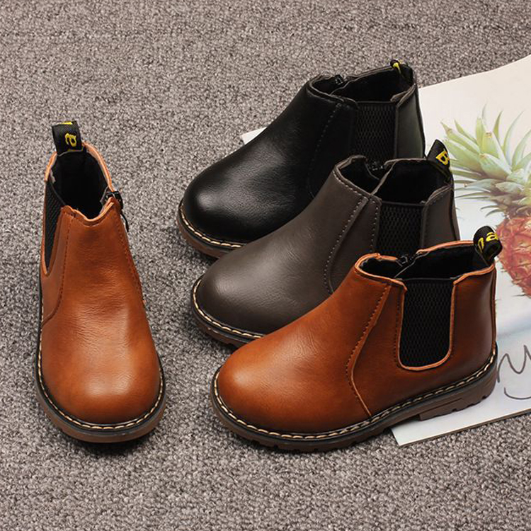 New Fashion Youth Snow Boots Winter Children Shoes Waterproof Non-Slip Boys Girls Cotton Shoes Kidsnest Kids Warm Outdoor Snow Boots Sizes US 5C-4Y