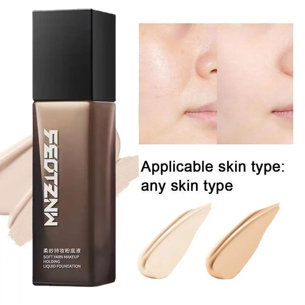 30g Liquid Foundation Waterproof Makeup Natural White Longwear Hydrating Face Concealer Care Full Coverage Liquid Foundation 250813