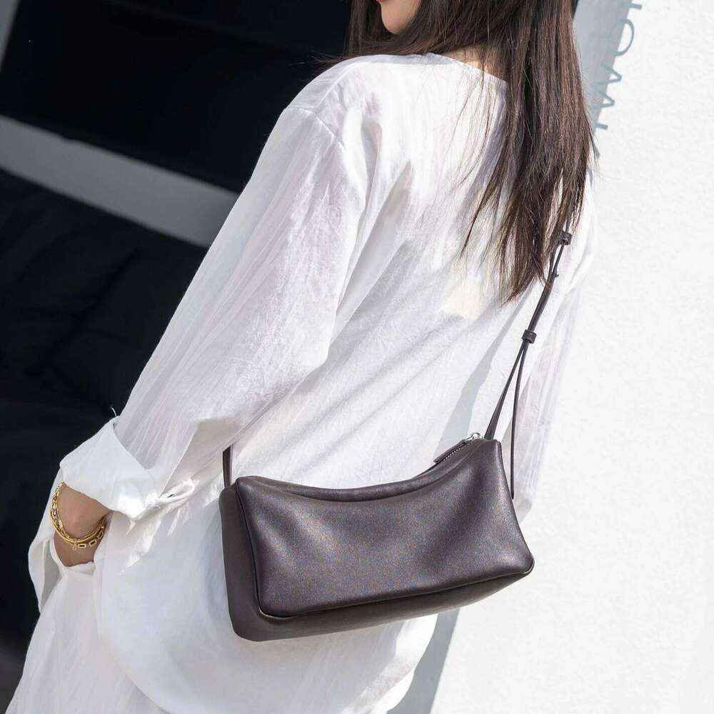 Women's Genuine Leather Single-Shoulder Phone Bag, Lightweight Crossbody Tote Bag Commuting, Perfect for Work & Shopping