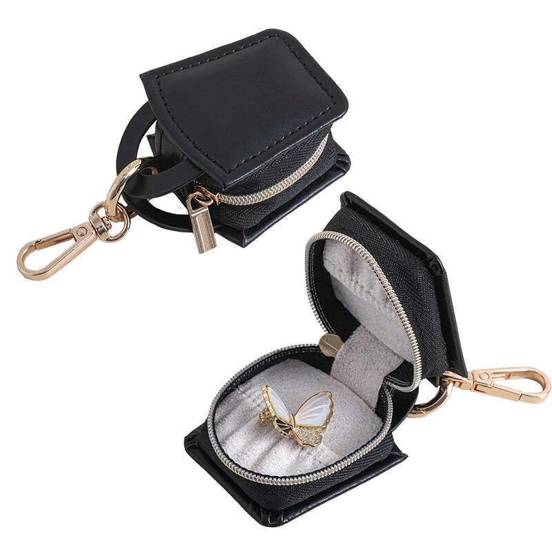 Jewelry Bag Portable Earrings Rings Storage Box for Business Trips and Travel