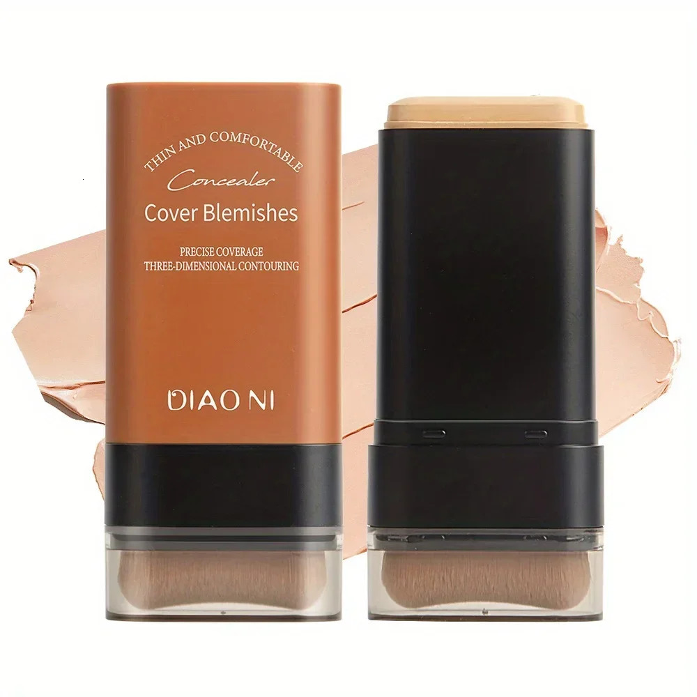 Foundation stick with brush concealer to brighten skin tone and last for a long time without makeup foundation 250813
