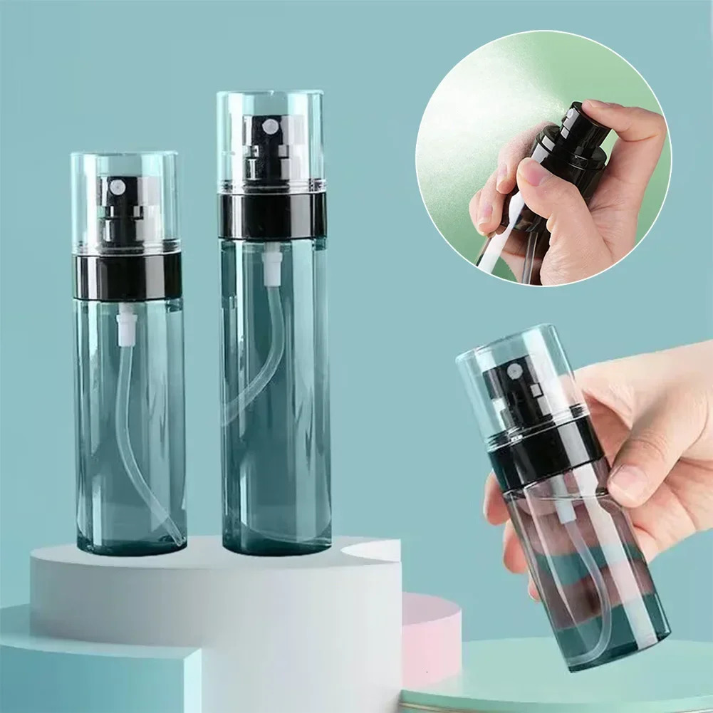 306080100ml Refillable Spray Bottles Alcohol Atomizer Mini Fine Mist Liquid Container For Skin Care Makeup Travel Accessories 250813