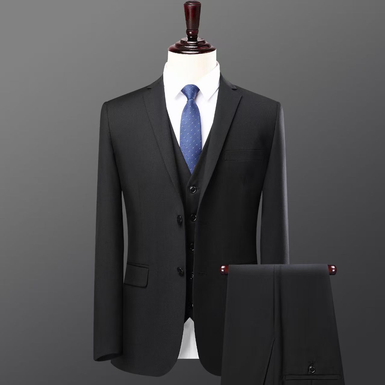 T1430 new men's suit black business suit