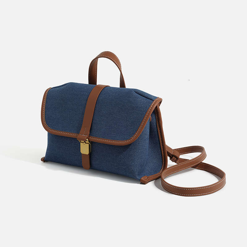 Niche Designer Bags Designer Women Denim Messenger for Women 2025 New Casual Canvas Single Shoulder Crossbody Small Square Bag