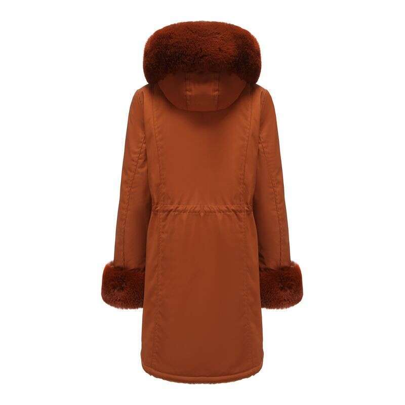 Winter Women Parkas New Fashion Detachable Fur Collar Hooded Cotton-padded Coat Long-sleeved Parker Jacket