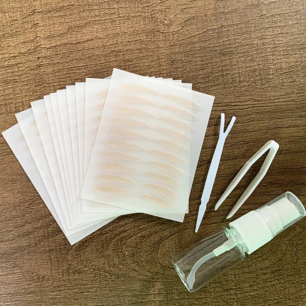 1/3PCS Invisible Eyelid Sticker Set With Water Spray Bottle Transparent Self Adhesive Double Eye Ladies Eye Makeup 250811