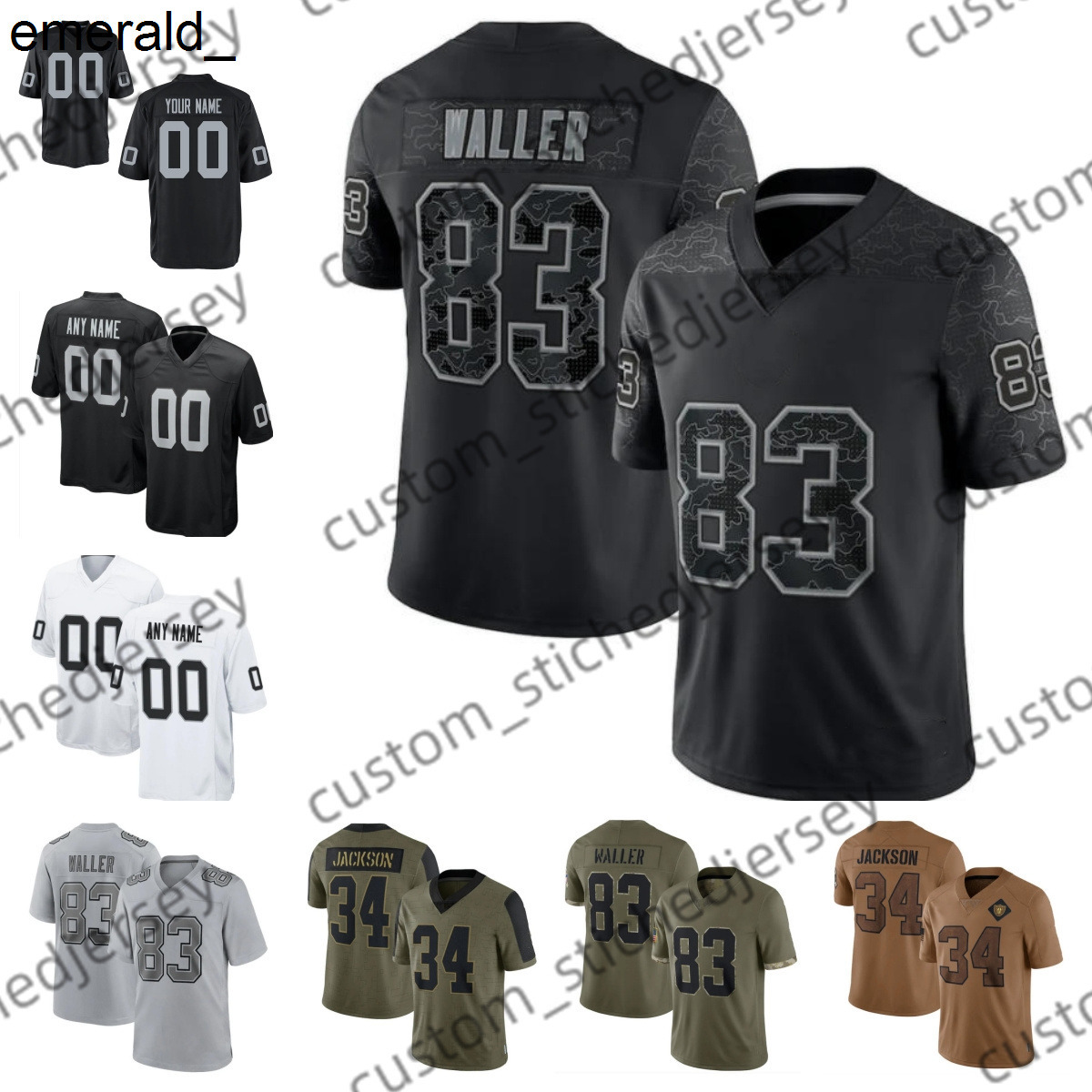 2025 custom football 2 Ashton Jeanty Raiderss Adams 33 Crosby Brock 72 Ayedze Football Jersey 81 Bachman 82 Baker 43 Barrett 18 Bech 0 Bennett womens football jersey