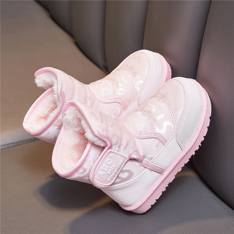 Child Shoes Kids Winter Boots for Children Antiskid Cotton Plush Girl Winter Warm Shoes Kidsnest Toddler Boy Snow Boots Sizes US 5C-4Y