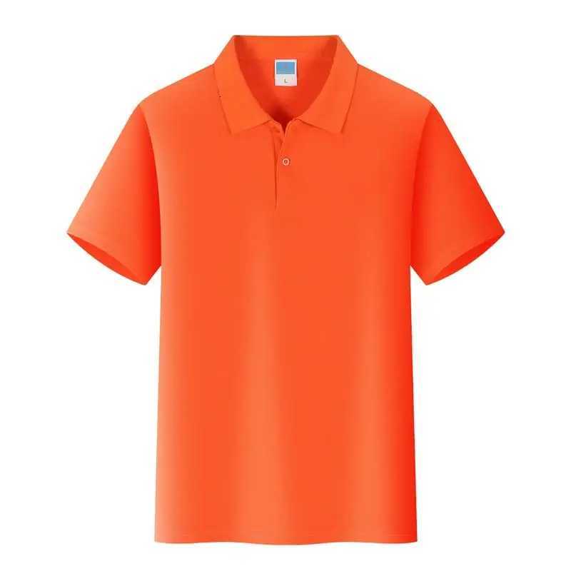 Sports Streetwear Fashion Colorful Solid Color Lapel Polo Shirt For Men Women Casual 2024 Summer Short Sleeves Top Tees TshirtXJ250804