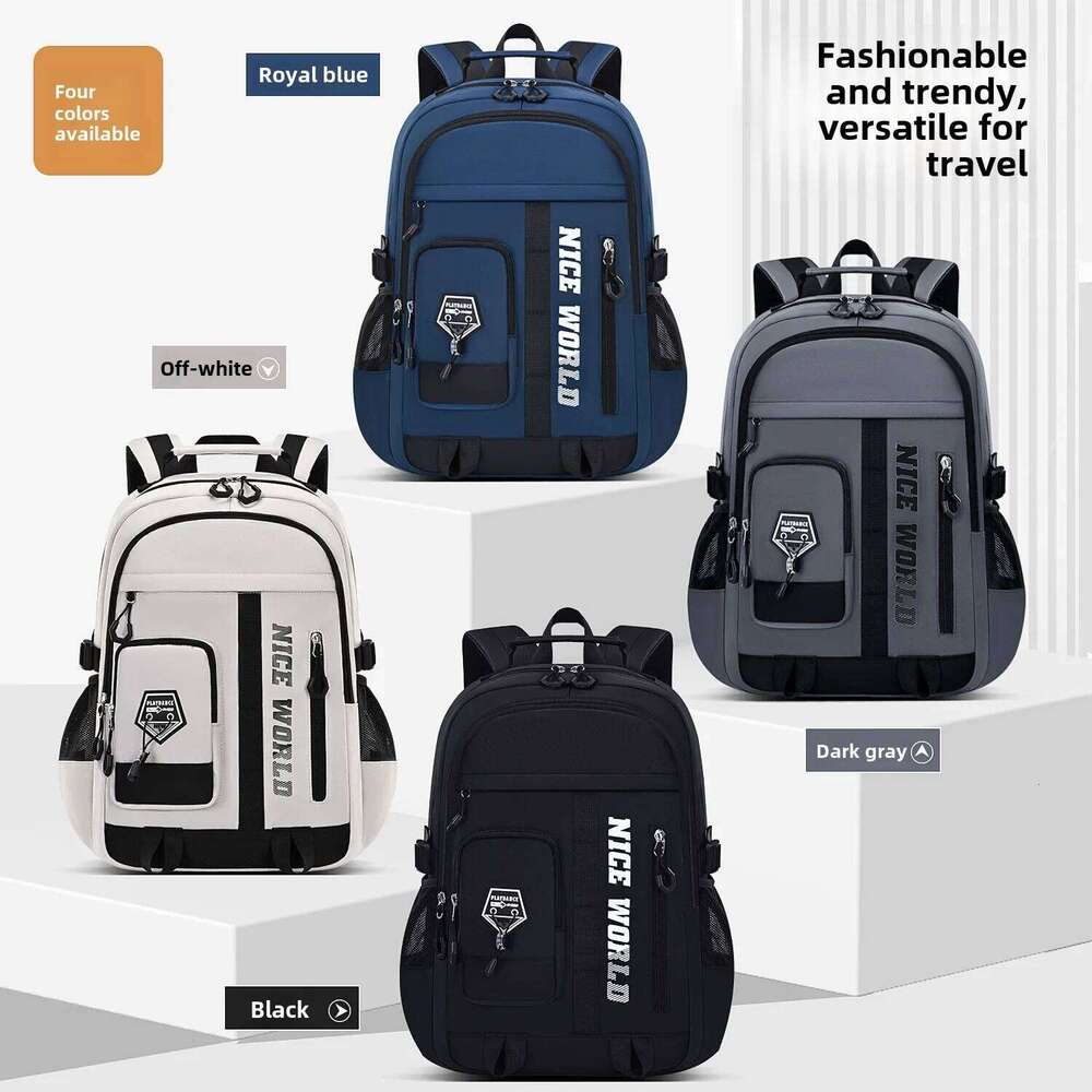 Men's Oxford Waterproof Business Computer Bag Leisure Travel High School Student Backpack Mochilas Es