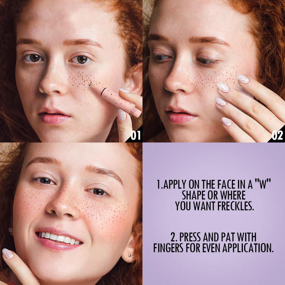 Face Fake Freckles Pen Waterproof Lifelike Concealer Dot Spot Pen Natural Soft Brown Freckles Pencils Makeup Tool Cosmetics 250813