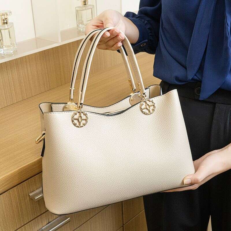 Handbag Versatile Large Capacity Commuter Crossbody Women's Soft Fabric Mommy Bag Middle aged