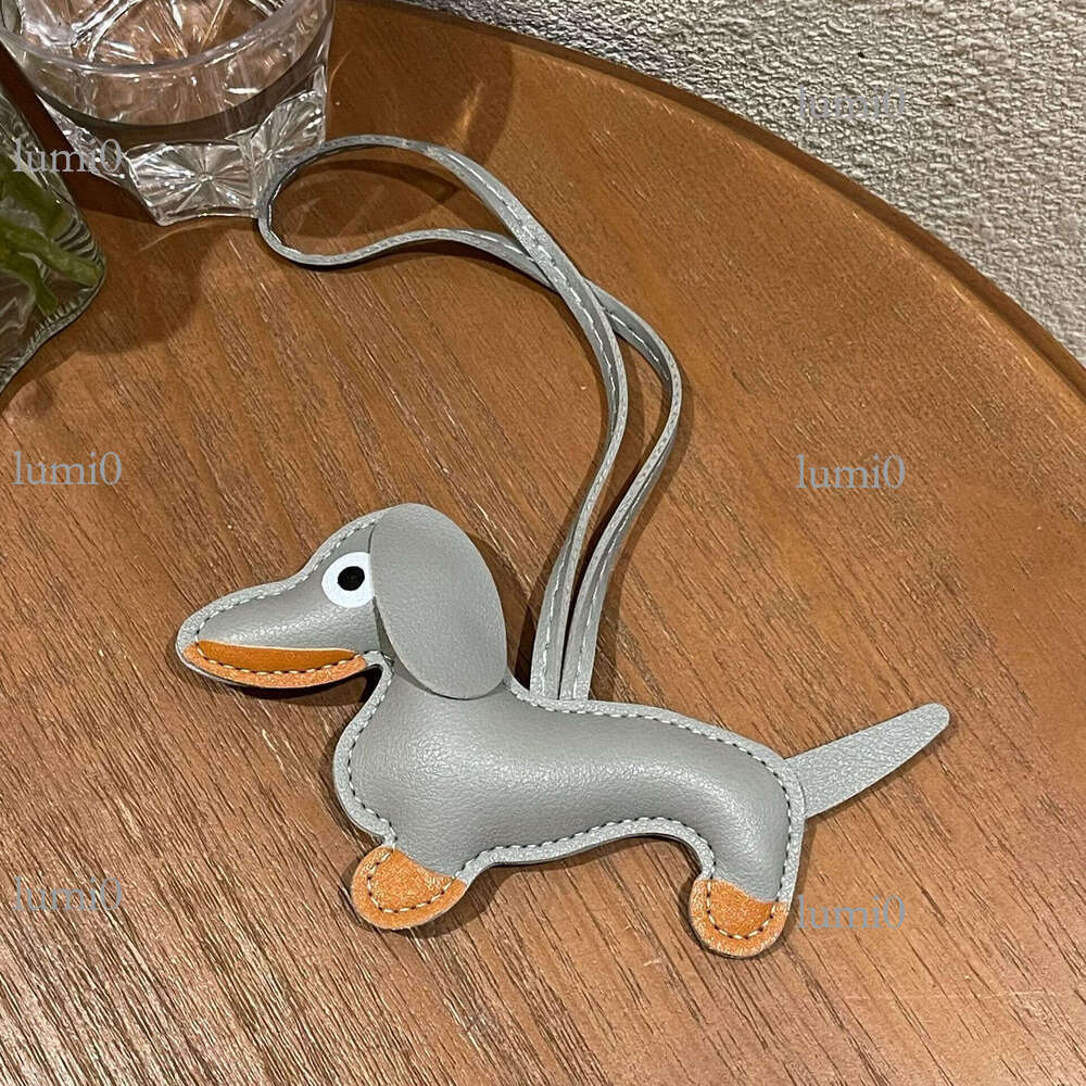 Dachshund Dog PU Leather Cute Cartoon Puppy Charm Women's Handbag Trendy Bag Pendant