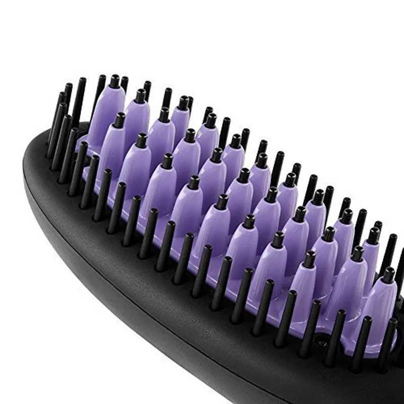 Electric Ceramic Anti-Scald Hair Brush Straightener Comb PTC Fast Heating Straight Hair Straightening Curling Brushes W250814