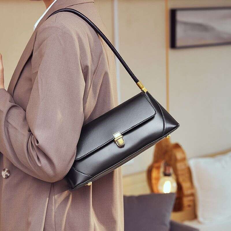 Spring And Summer Fashion Handbags All Match Autumn Single Shoulder Underarm Bag Genuine Leather Women's Bags