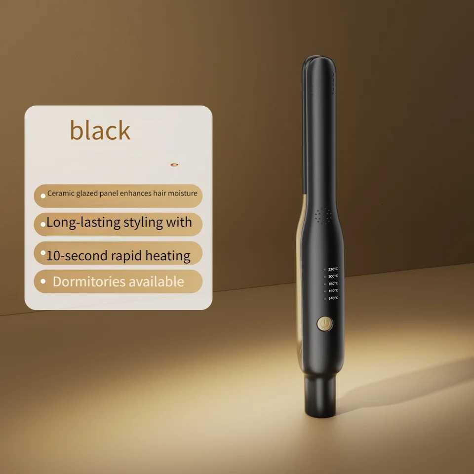 Hair Straightener Professional Ceramic Flat Iron Negative Ion Wide Plate Temperature Adjustable Straightening Iron Flat Hair W250814