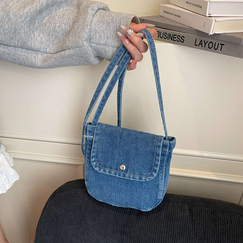Bags Designer Women 2025 New Korean and Japanese Style Denim Flap Small Artistic Unisex Phone Casual Shoulder Crossbody Bag