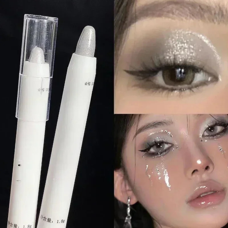 Matte White Lying Silkworm Highlighter Pen Pearlescent Eyeshadow Stick Pearl Eyeliner Waterproof Glitter Eye Shadow 250813