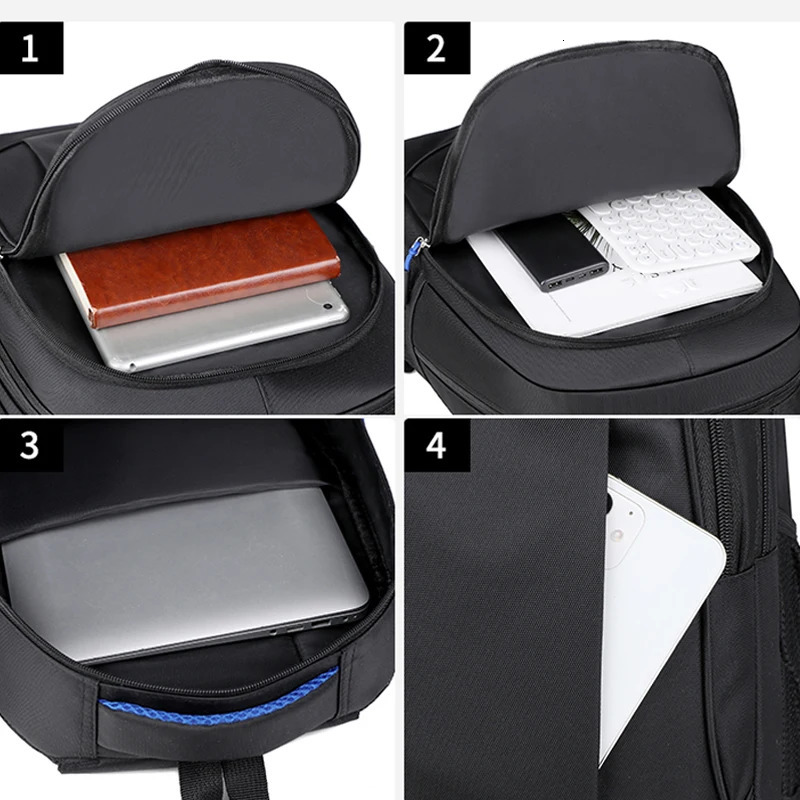 Mens Backpack Oxford Waterproof Backpack Business Computer Bag Leisure Travel Backpack High School Student Backpack 250813