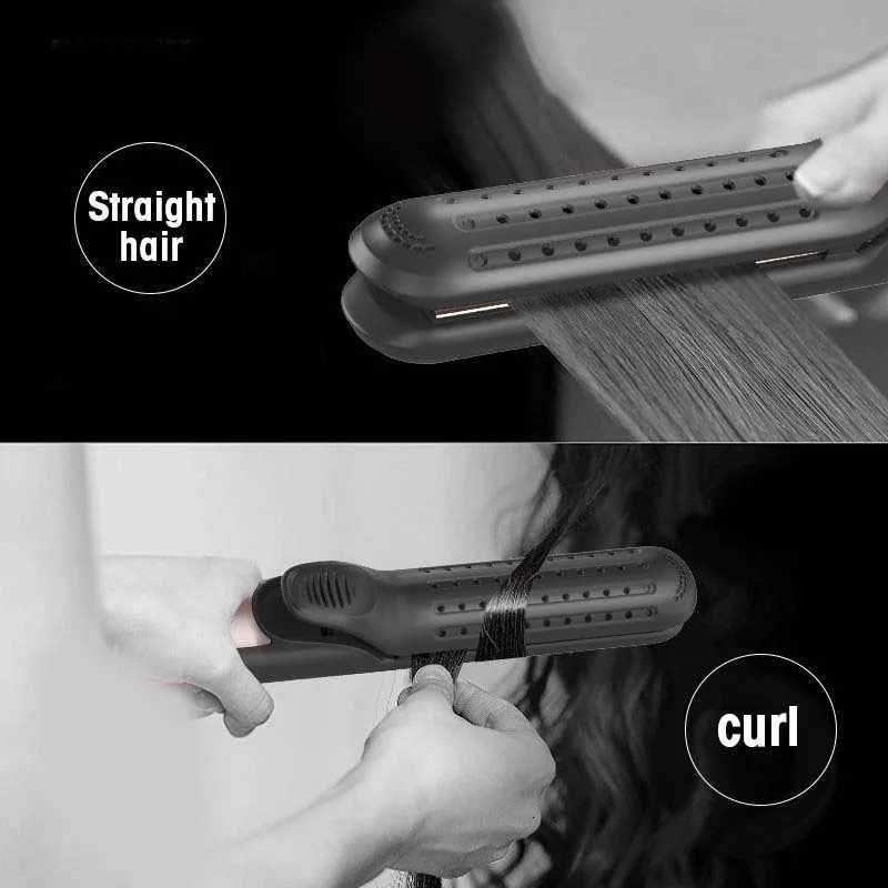 Multi Hair Straightener Cool Airflow Styler Air Professional Ceramic Tourmaline PTC Fast Heating 2 in 1 Hair Straightener W250814