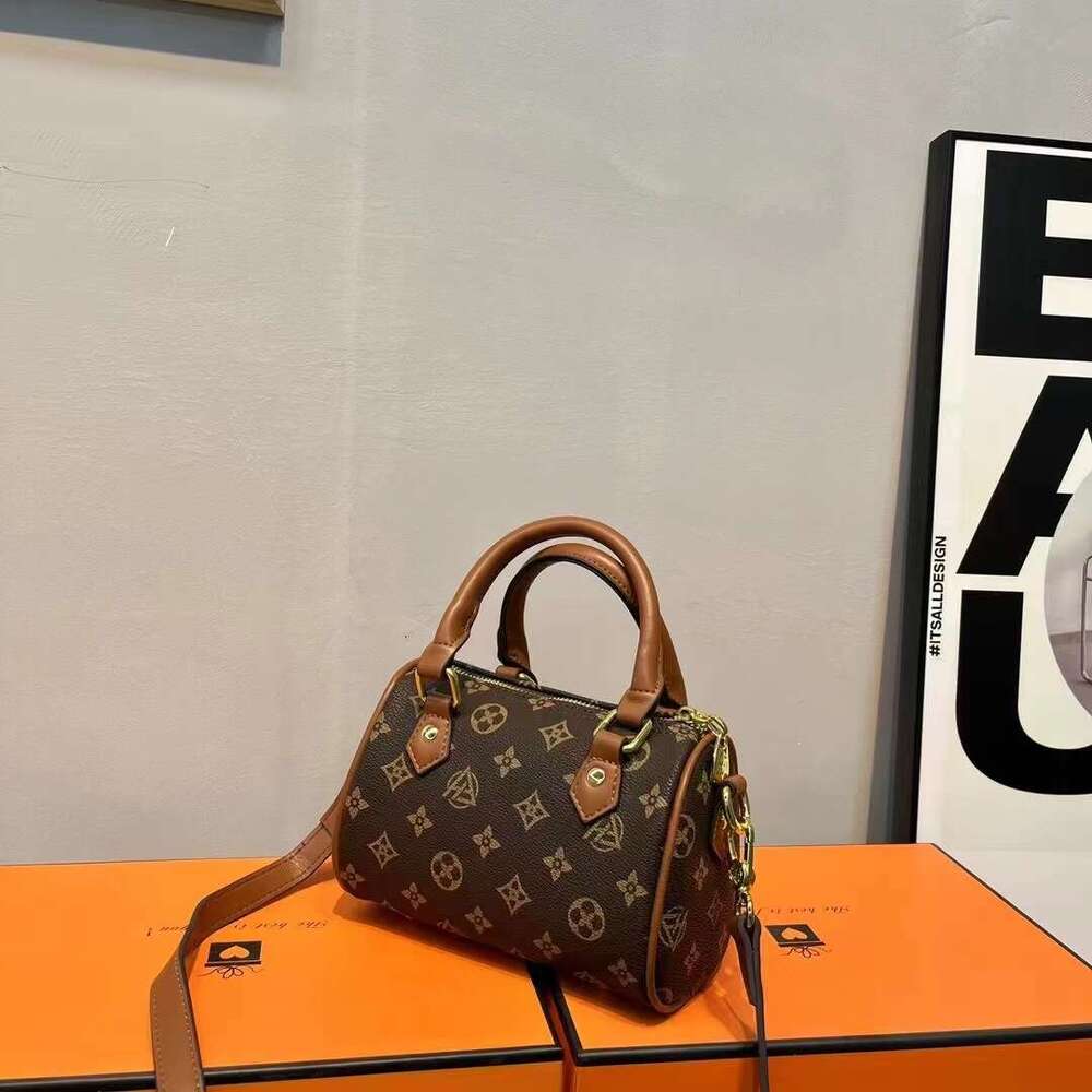 DHessentials Trendy Pillow Boston Bag - Mini Crossbody Shoulder Bag for Women, Fashionable Oval Purse with Contrast Stitching (3 Colors)